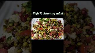 High protein sprouted moong salad healthyrecipeproteinrichytshortsshortsviralshorts [upl. by Caputto]