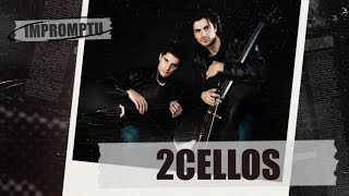 Interview with 2CELLOS Impromptu Dukascopy [upl. by Refannej]