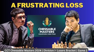 GM Wesley So vs GM Alireza Firouzja  CTT Chessable Masters 2024 Division I Losers Bracket  G2 [upl. by Atinihc421]