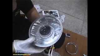 YamahaYBR250 Headlight Retrofit with Motorcycle HID BiXenon Projectormp4 [upl. by Essam]