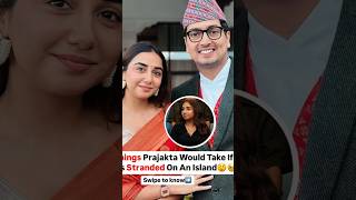 3 things Prajakta would take if she stranded on an Island mostlysane ytshort [upl. by Ramu]