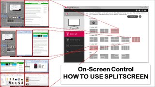 LG OnScreen Control amp Split Screen installation amp usage  Windows 10 [upl. by Kciredec360]