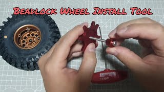 RC beadlock wheel tire installation tool review [upl. by Naghem]