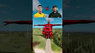 CR7 Team vs Mr Beast Team vs Titan Jump Challenge ⚽️ beamngdrive shorts football mrbeast cr7 [upl. by Trumaine]