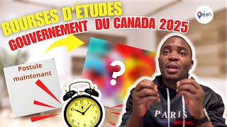 Urgent ‼️ Bourses détude du gouvernement canadien 2025  Postules maintenant 😎 [upl. by Ynaffit]