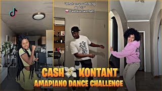 Cash Kontant Huh Amapiano dance challenge 🔥🖤 [upl. by Airotal]