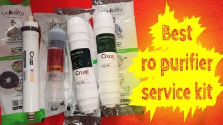 cruze pixel ro filter replacement kit with 80gpd ro membrane  best ro service kit in india [upl. by Azpurua]