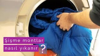 RENGARENK ŞİŞME MONTLAR BOZULMADAN NASIL YIKANMALIDIR  şişme montlar makinede nasıl yıkanmalıdır [upl. by Lenno412]