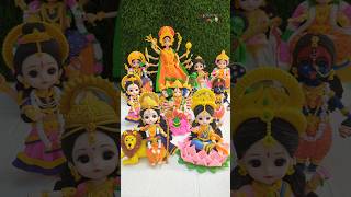 Happy Navaratri 🎉🥰🌺 My Complete Clay Navadurga Avatar Collection 💕🥰🌺🥥 Jai Maa Durga 🙏🙏🙏 [upl. by Michel]