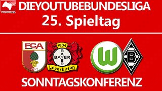 YTBUNDESLIGA SPORTSCHAU I Sonntagskonferenz I 25 Spieltag [upl. by Greyso]