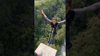 Funiest Bungee jumping bungeejumping naanveshana trending facts shorts viralvideo viralshort [upl. by Kremer]