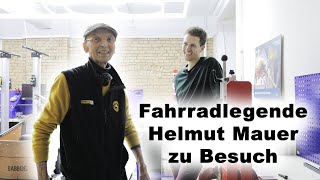 Reifen am Fahrrad einfach demontieren mithilfe einer Maschine Helmut Mauer zu Besuch [upl. by Yrekaz]