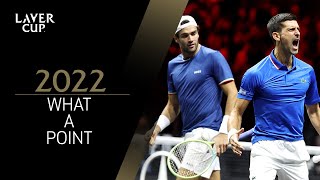 Djokovic amp Berrettini Win Epic Point  Laver Cup 2022 [upl. by Cully]