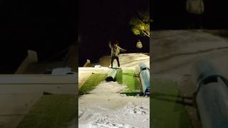 Boardslide on a snowskate  dinopark autumn diy terrainpark trending [upl. by Franklin]