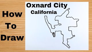 Drawing Oxnard City Map  United States [upl. by Ahseuqal866]