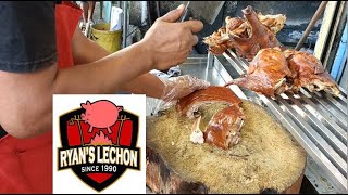 CRISPY RYANS LECHON IN LA LOMA MANILA PH [upl. by Noreh686]