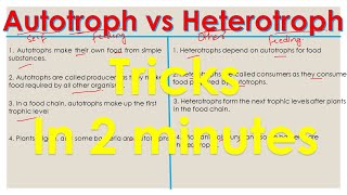 Autotrophs vs Heterotrophs  difference between autotrophs and heterotrophs [upl. by Sheffield]