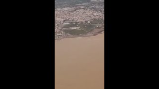 La IMAGEN AÉREA de la DESEMBOCADURA al MAR de LODO en BENICARLÓ [upl. by Anerom]