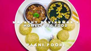 Paani Poori Recipe  Homely Veg Food  Chaat Recipe [upl. by Amelus]