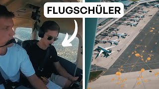 Kontrollzone Hamburg Flugschüler funkt das erste Mal selber [upl. by Eilrebma657]