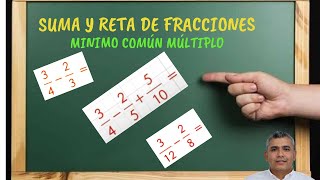 Suma y resta de fracciones  Mínimo común múltiplo [upl. by Nuahsed]