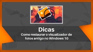 Como restaurar o visualizador de fotos antigo no Windows 10 [upl. by Nasaj]