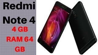 RedMi Note 4 Black 64 GB 4 GB RAM  Unboxing amp detailed review  Sep 2017 [upl. by Trini]