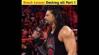 Brock Lesnar confronts multiple Raw Superstars shorts wwe [upl. by Liamaj]