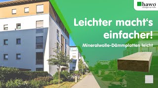 Leichte Dämmplatten aus Mineralwolle für eine leichtere Verarbeitung [upl. by Frodi]