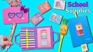 DIY SCHOOL SUPPLIES IDEAS  BACK TO SCHOOL HACKS AND CRAFTS [upl. by Jea858]