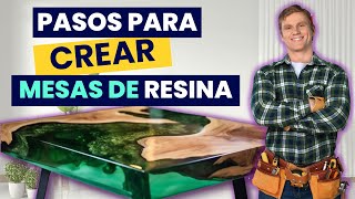 ¿Cómo hacer una mesa de RESINA EPOXICA paso a paso [upl. by Osgood]