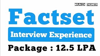 Factset Interview Questions  Interview Experience [upl. by Berton]