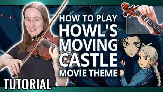 How to Play Howls Moving Castle  Merry Go Round of Life  Violin Tutorial [upl. by Emmer]