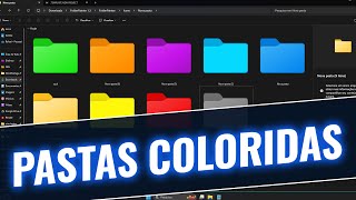 Como e PORQUÊ ter PASTAS COLORIDAS no Windows 10 amp 11 📂 [upl. by Eigla]