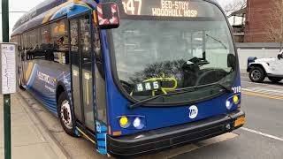 MTA NYC Bus 2017 Proterra Catalyst Electric BE40 0018 on the B47 [upl. by Pitchford]