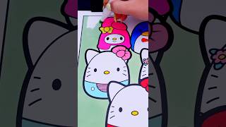 Coloring Hello Kitty Squishmallows 🎀 coloring hellokitty squishmallows art drawing [upl. by Fancie]