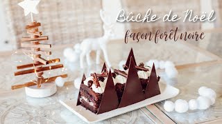 Ma bûche de Noël 2020  recette façon forêt noire [upl. by Neroled62]