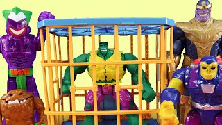 Hulk Smash Vs The Joker  Superhero Adventure With Batman [upl. by Ecnarretal837]