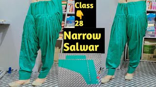 Narrow Salwar Cutting And Stitching Very Easy Method 👌 [upl. by Raffarty]