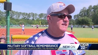 Sun City softball team host memorial day weekend game [upl. by Stoops257]