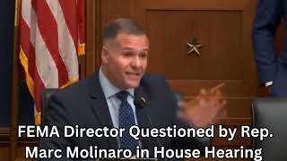 FEMA Director Questioned by Rep Marc Molinaro in House Hearing [upl. by Mosnar939]