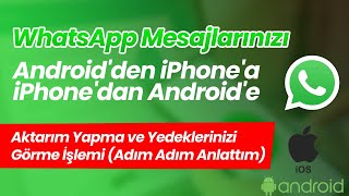 WhatsApp Yedeklenen Mesajları Geri Getirme 2024 Kılavuz iPhoneda amp Androidde [upl. by Benedikta]