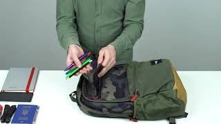 Backpack CASE LOGIC Uplink 26L 156quot CCAM3116 Olive CamoCumin  Запаковка [upl. by Sinnel]