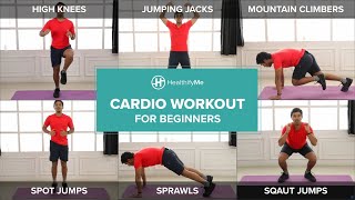 CARDIO WORKOUT FOR BEGINNERS From Home In 10 Minutes  Lockdown Workout No Equipment  HealthifyMe [upl. by Erena]