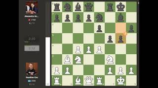 Faustino Oro VS Alexandra Kosteniuk 2024titledtuesdayblitzmarch12early ROUND 11 [upl. by Sonaj]