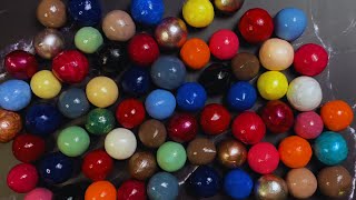 ASMR Clay Cracking MultiColoured Balls for Relax Stress Relief and Assisted Sleeping  No Talking [upl. by Artemis]