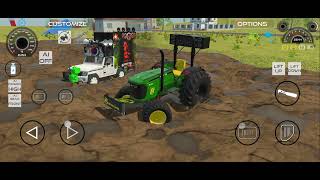 Jondher Tractor and Dj Dono Fass gaye Kichad Me Kichad se Bahar Kaise Nikale  trending gameplay [upl. by Ilak]