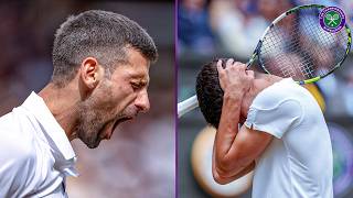 Novak Djokovic saves three Championship Points  THAT game in full v Carlos Alcaraz  Wimbledon 2024 [upl. by Eirb]