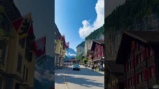 Stunning views of Lauterbrunnen Valley where nature’s beauty meets serene alpine charm Switzerland [upl. by Rem]