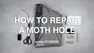 How to Repair A Moth Hole on Woven Fabric in Under 7 Minutes [upl. by Pomeroy]